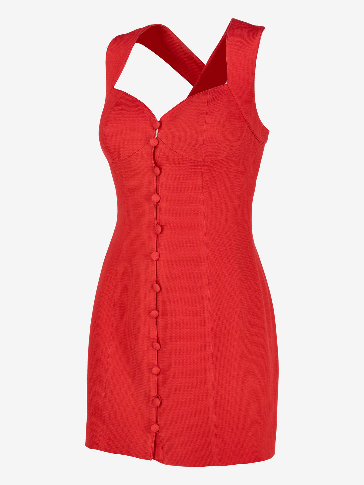 Y2K Corset Mini Dress with Cross-Back Straps AR122  Vintage 