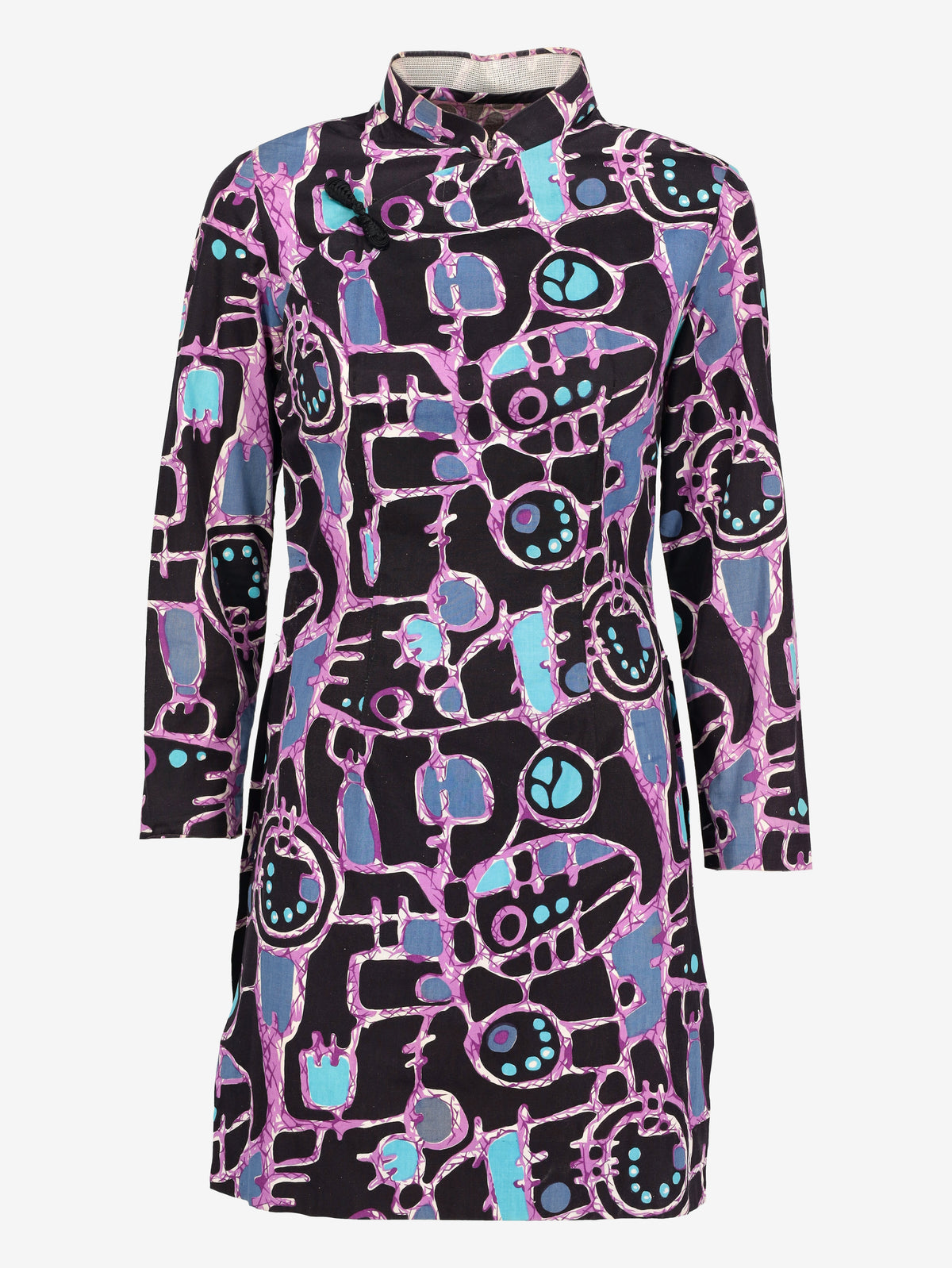Vintage Oriental-Inspired Mini Dress BR1710.7  Vintage 
