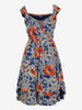 Vintage Floral Midi Dress MR270326.7  Vintage 