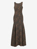 Vintage Sleeveless Floral-Textured Mermaid Gown W16926  Vintage 