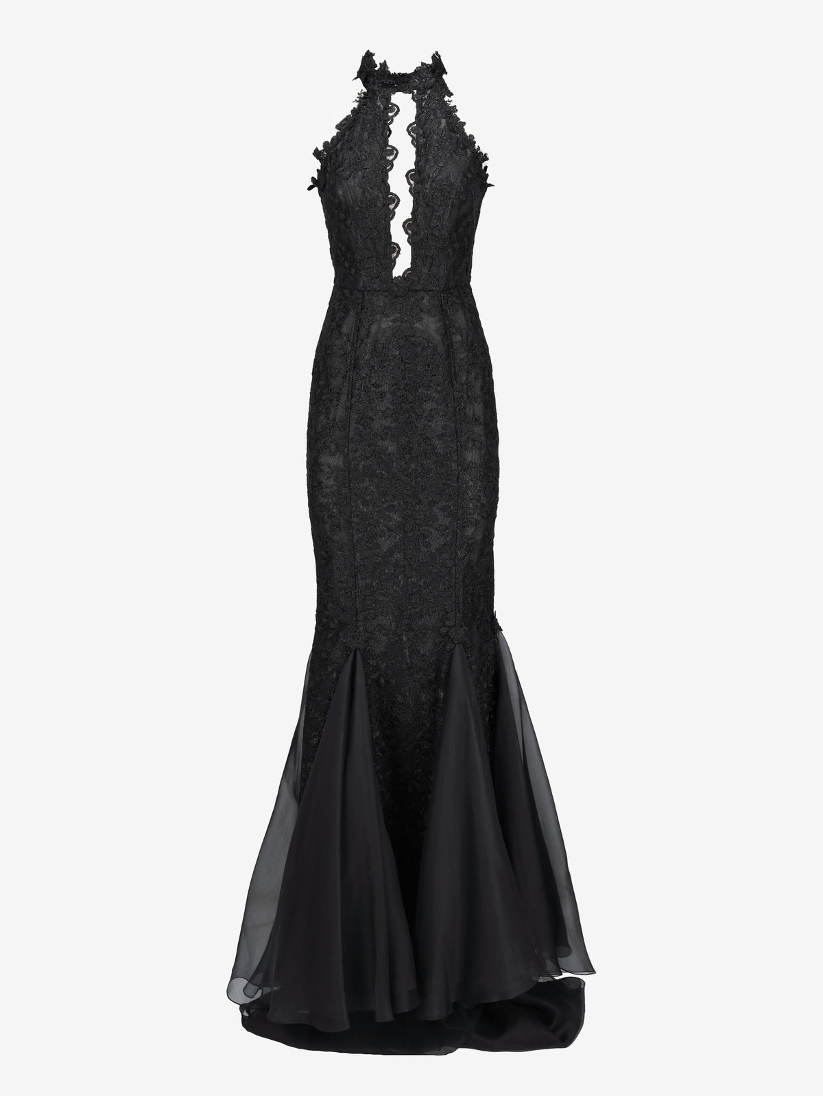 Vintage Floral-Textured Mermaid Evening Gown W1926.13  Vintage 