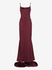 Vintage Burgundy Embellished Evening Dress W1926.15  Vintage 