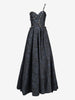 Vintage Midnight Blue One-Shoulder Evening Gown W1926.17  Vintage 