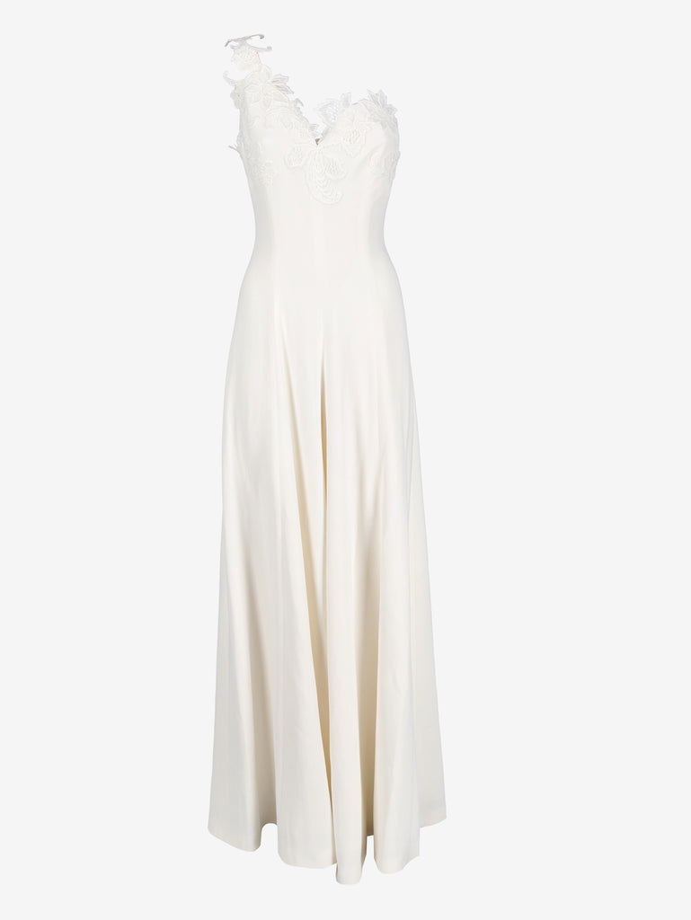Vintage Bridal Jumpsuit with Wide-Leg Trousers W1926.18  Vintage 