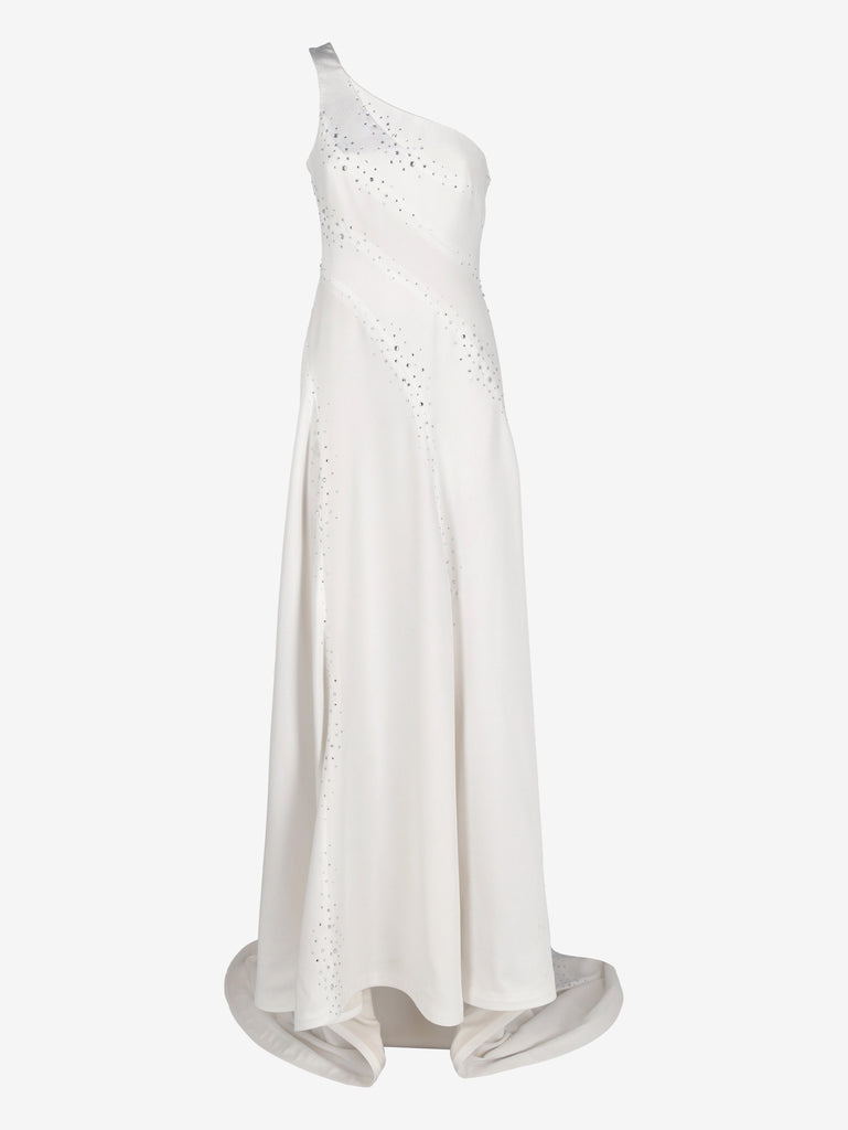 Vintage White Cady Crepe Wedding Dress W1926.19  Vintage 