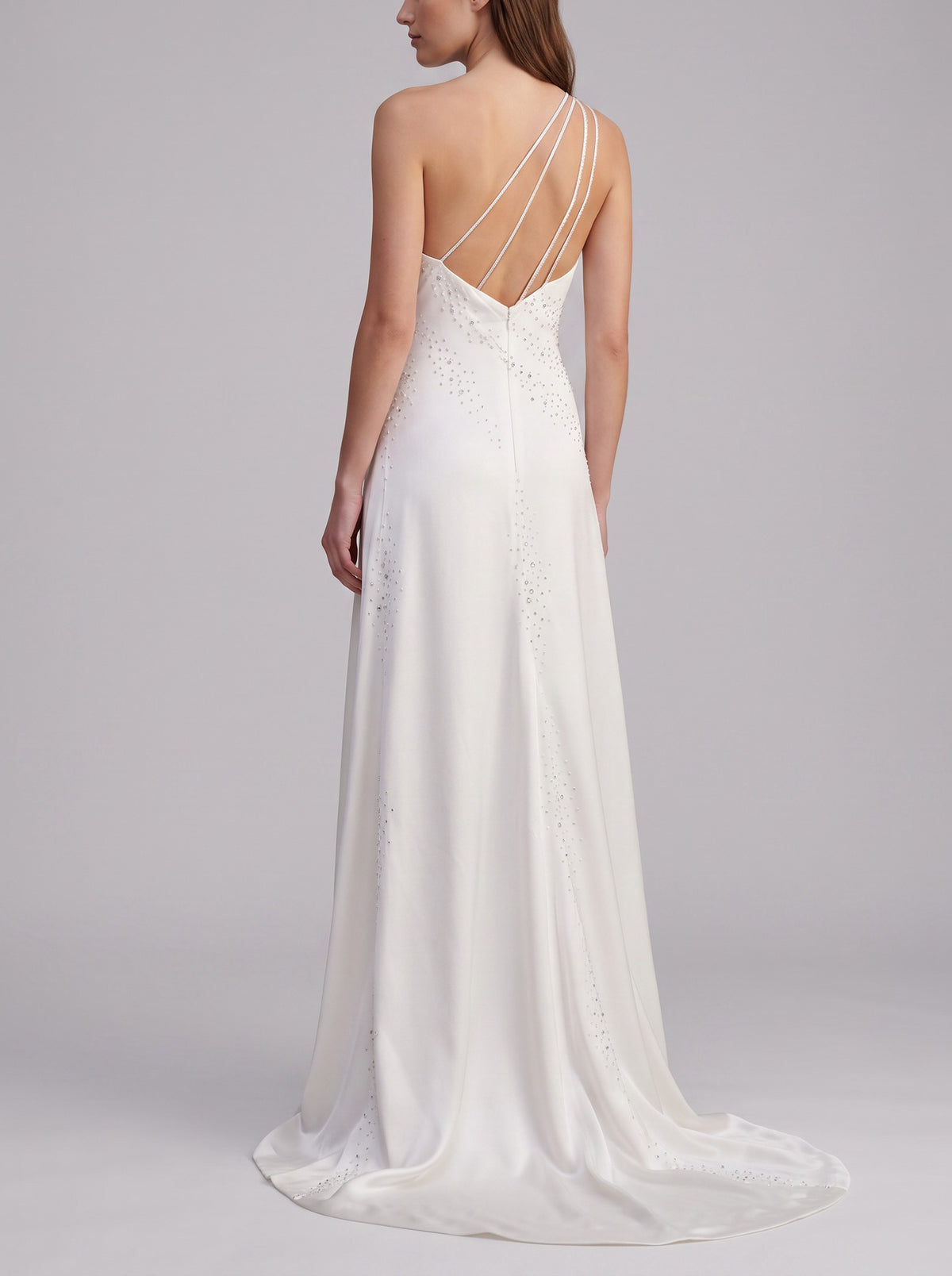 Vintage White Cady Crepe Wedding Dress W1926.19  Vintage 