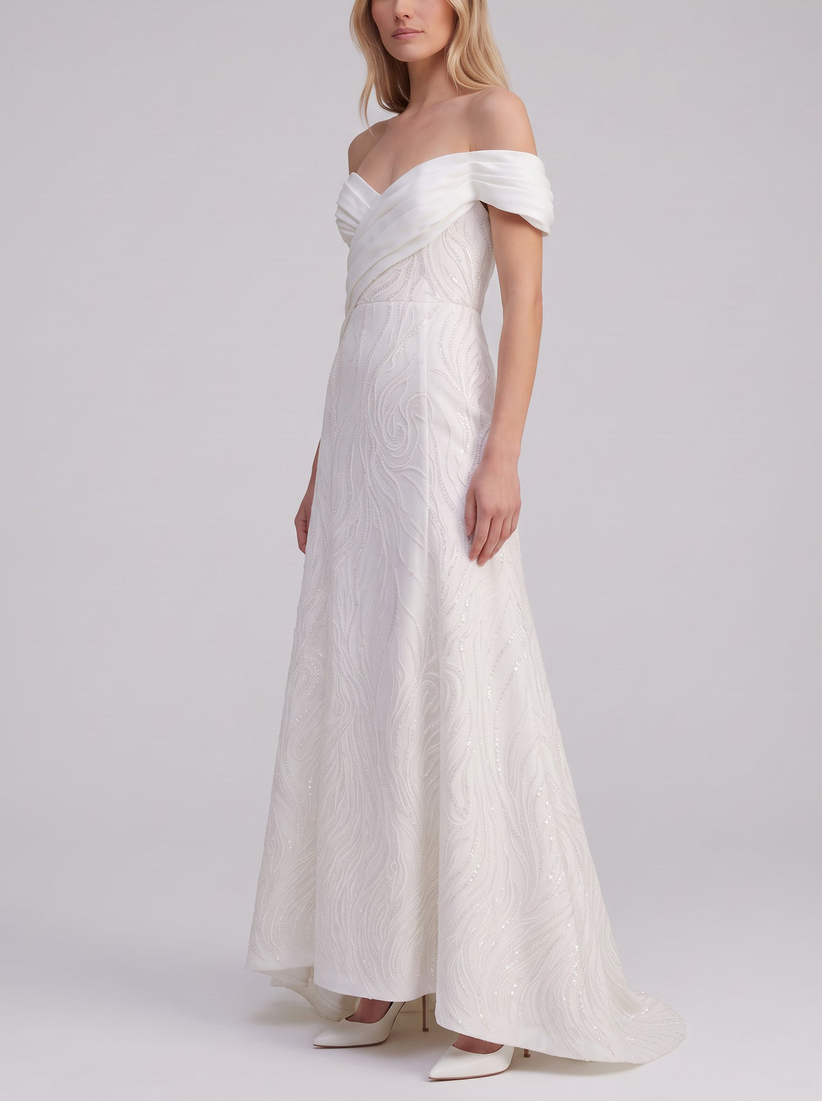 Vintage Beaded Tulle Bridal Gown W1926.24  Vintage 