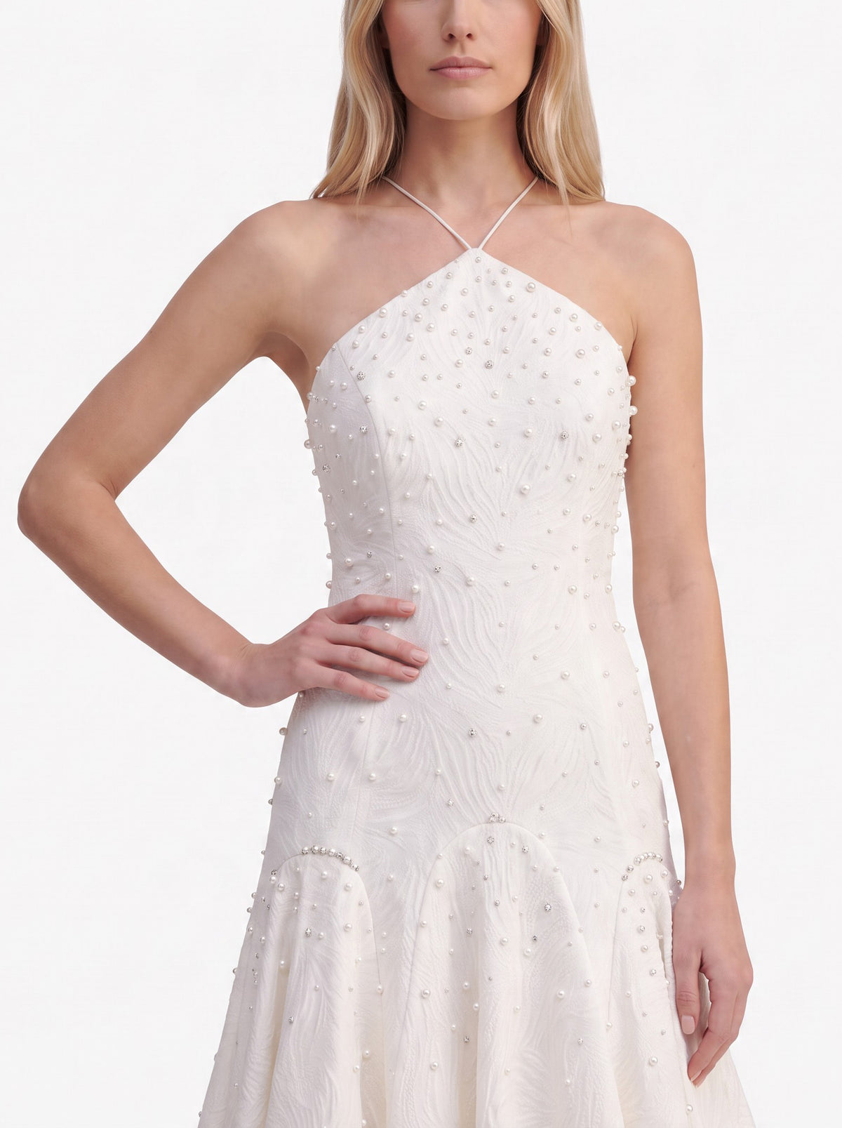 Vintage Bridal Gown with Crystal Embellishments W1926.28  Vintage 