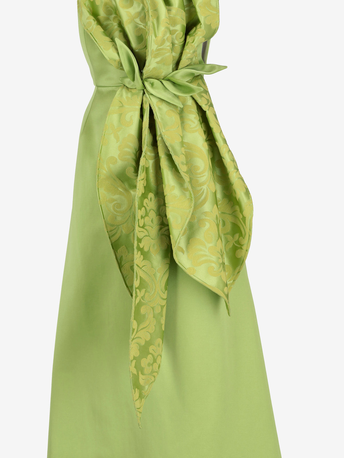 Vintage Green One-Shoulder Elegant Dress W1926.2  Vintage 