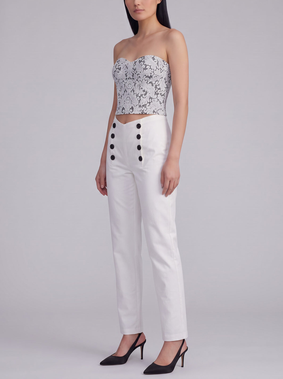 Vintage Lace Bridal Top & Satin Balloon Trousers Set W1926.34  Vintage 