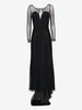 Vintage Black Tulle Mermaid Evening Gown W1926.37  Vintage 
