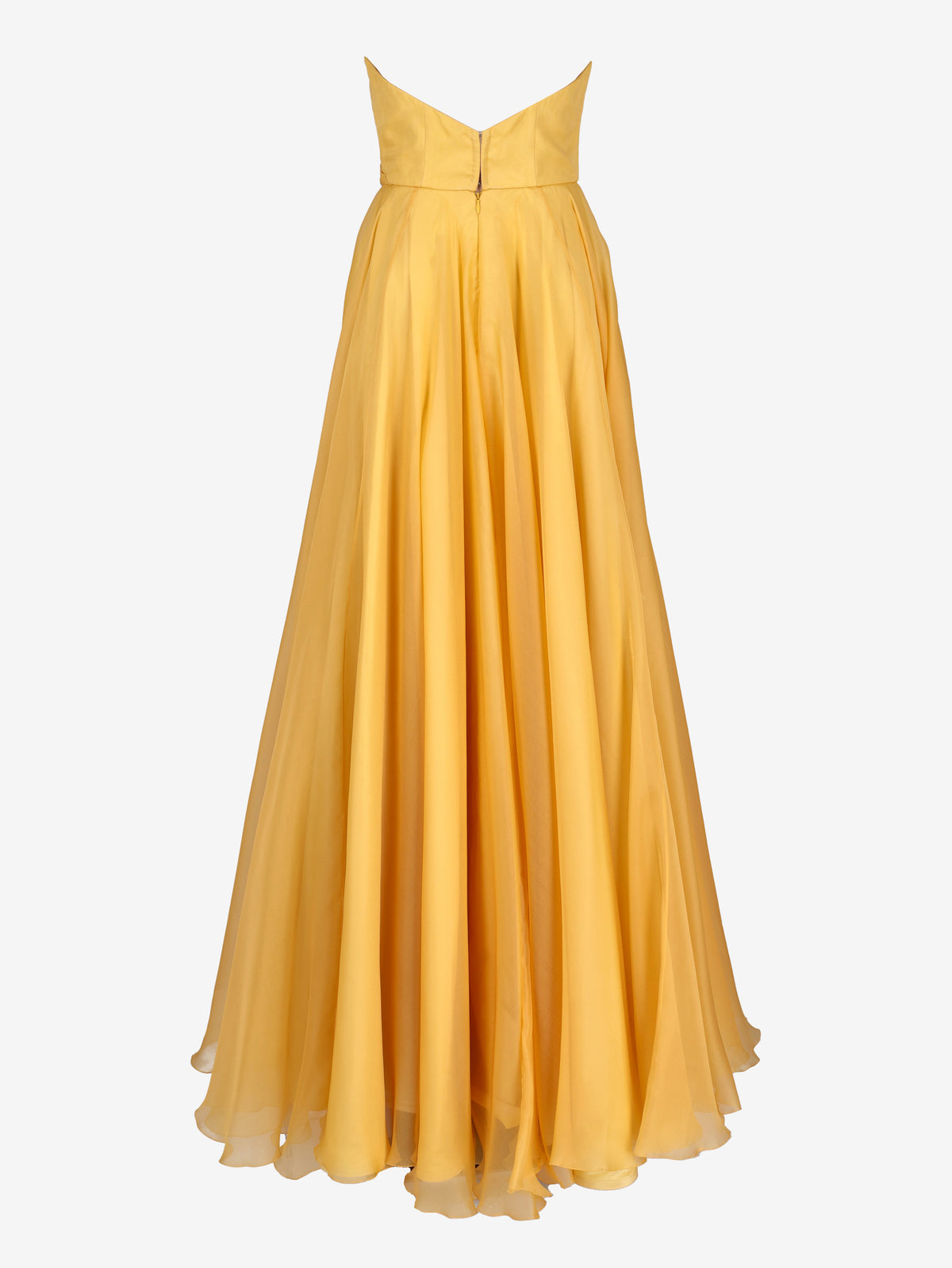 Vintage Yellow Organza Evening Dress W1926.3  Vintage 