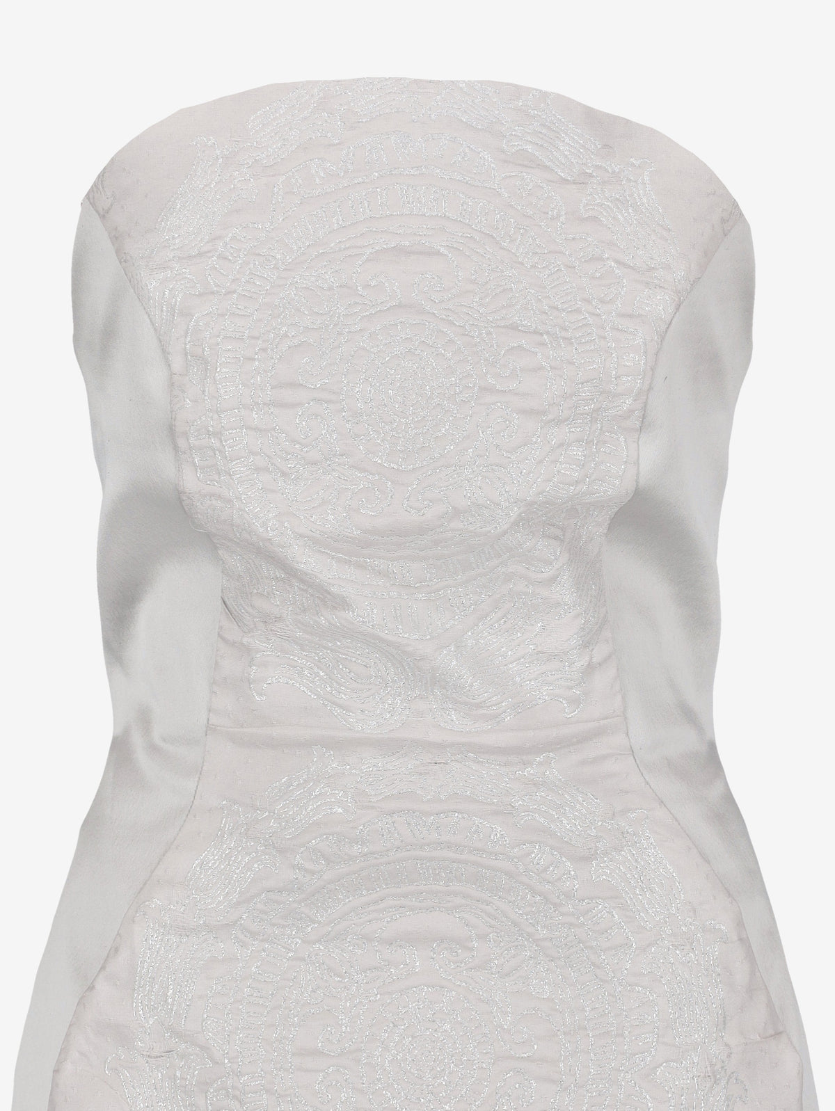 Vintage Silver Embroidered Mini Dress W1926.42  Vintage 