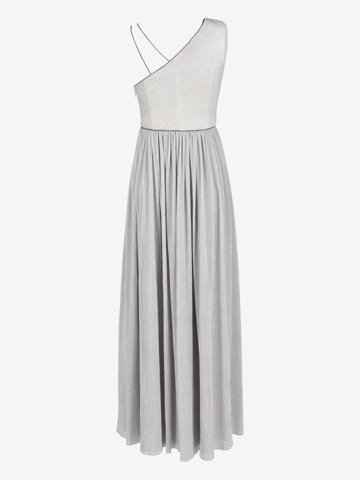 Vintage Silver Pleated Evening Dress W1926.43  Vintage 