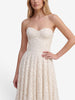 Vintage Floral Lace Wedding Dress with Train W1926.47  Vintage 