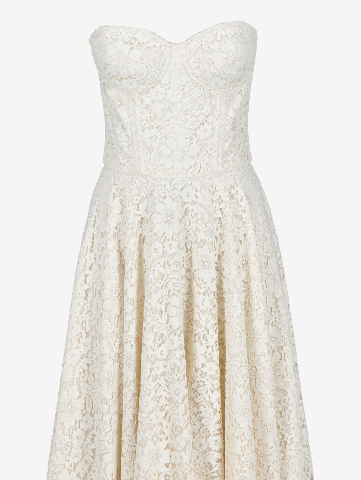 Vintage Floral Lace Wedding Dress with Train W1926.47  Vintage 