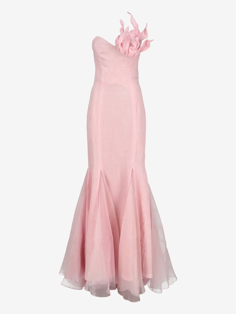 Vintage Pink Mermaid Elegant Dress W1926.6  Vintage 