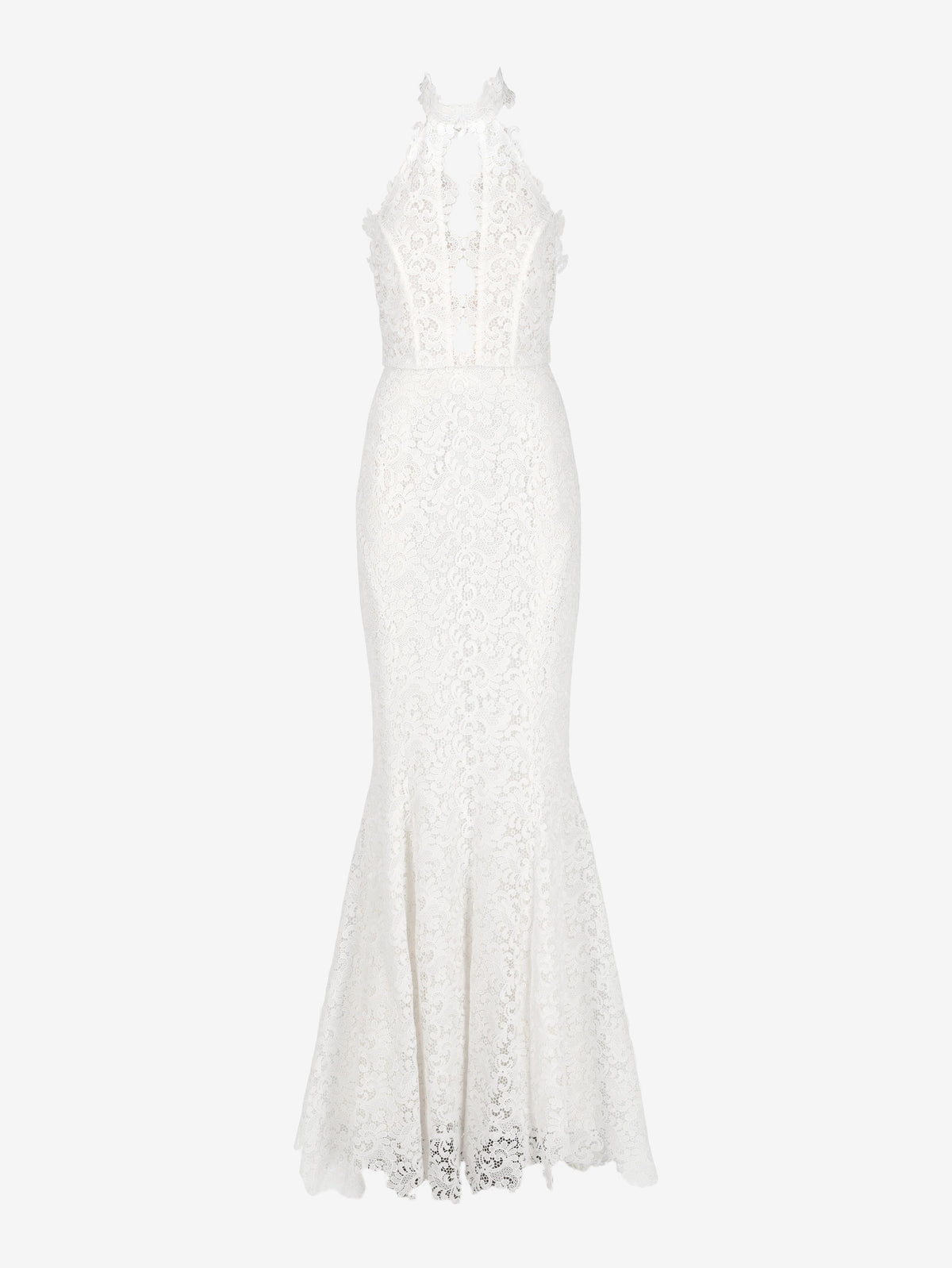 Vintage Floral Lace Mermaid Wedding Dress W1926.7  Vintage 