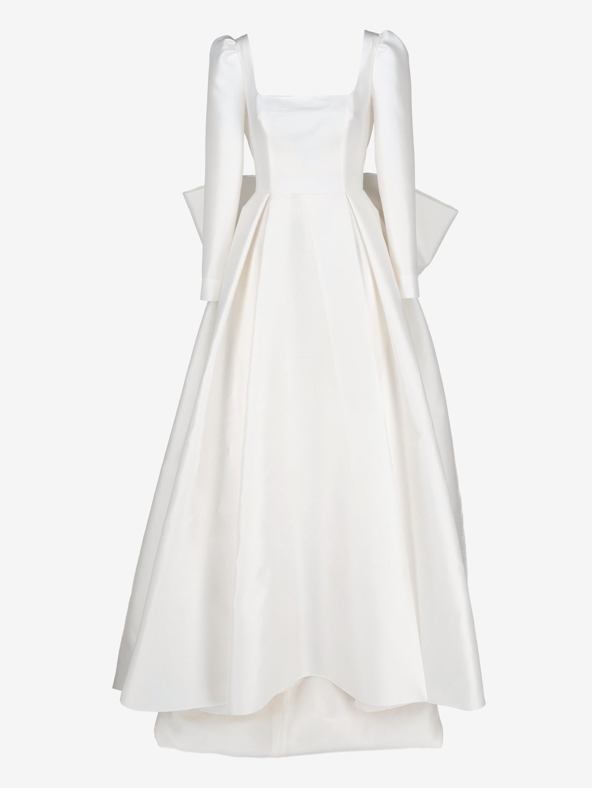 Vintage Minimalist Bridal Gown with Removable Bow W1926.9  Vintage 