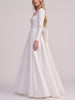 Vintage Minimalist Bridal Gown with Removable Bow W1926.9  Vintage 