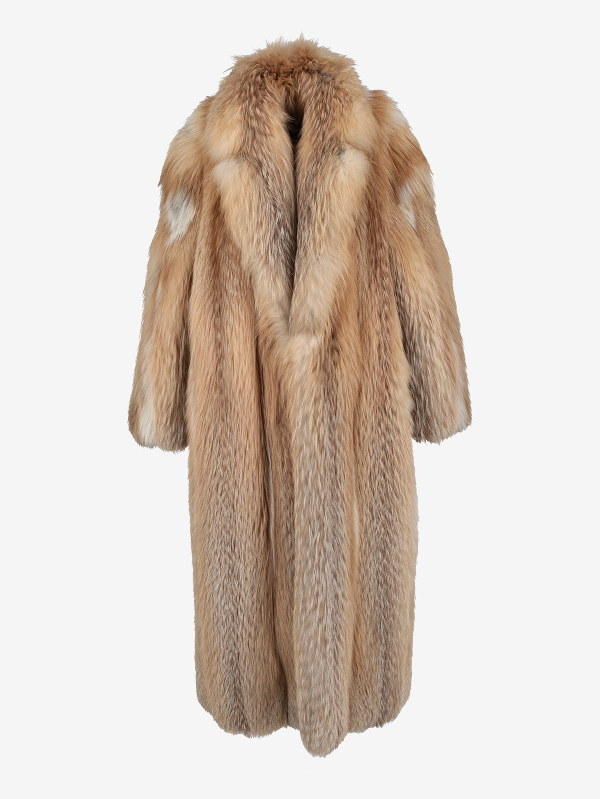 Vintage Voluminous Fur Coat with Oversized Collar W27526.178  Vintage 