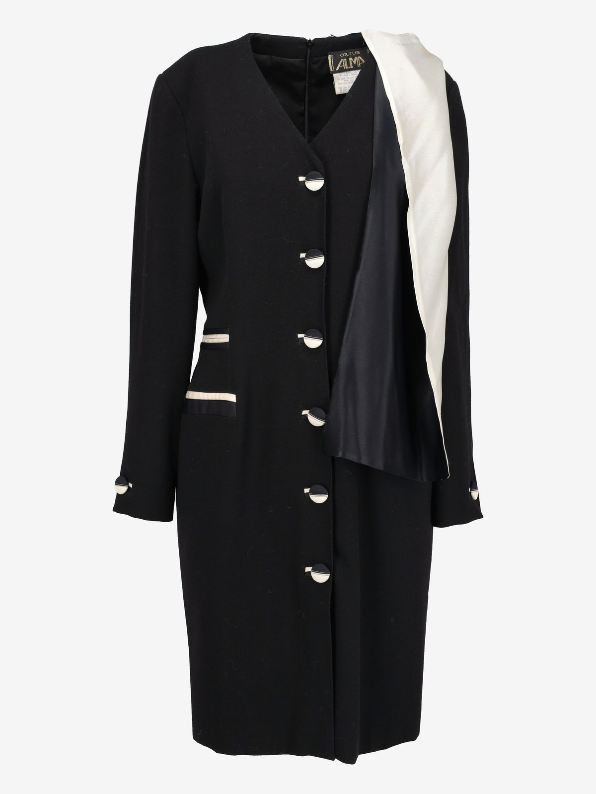 Vintage Mid-Length Dress with Styling Scarf W27526.194  Vintage 