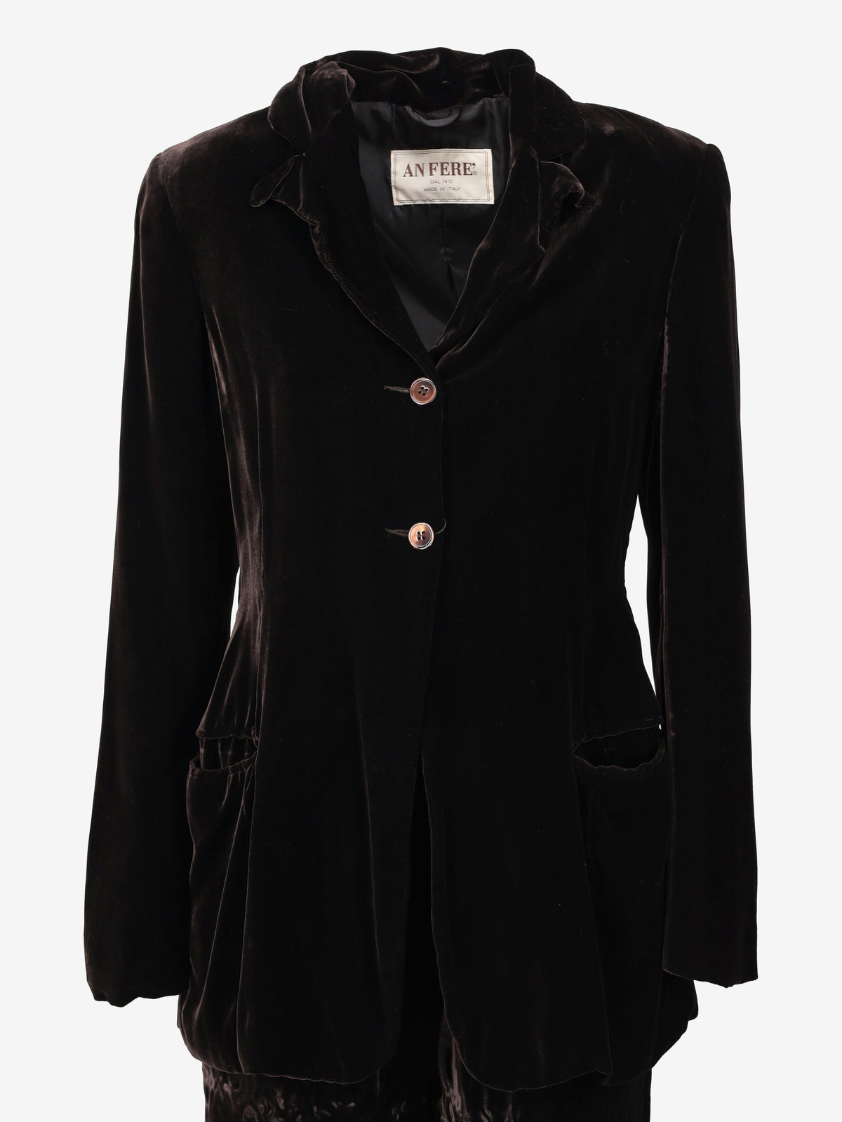 Vintage Black Velvet Suit W27526.215  Vintage 