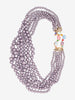 Vintage Multi-Strand Purple Beaded Necklace W290626.1  Vintage 