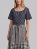 Vintage Polka Dot & Striped Dress W2926.13  Vintage 