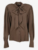 Vintage Lightweight Shirt with Convertible Scarf Collar W2926.22  Vintage 