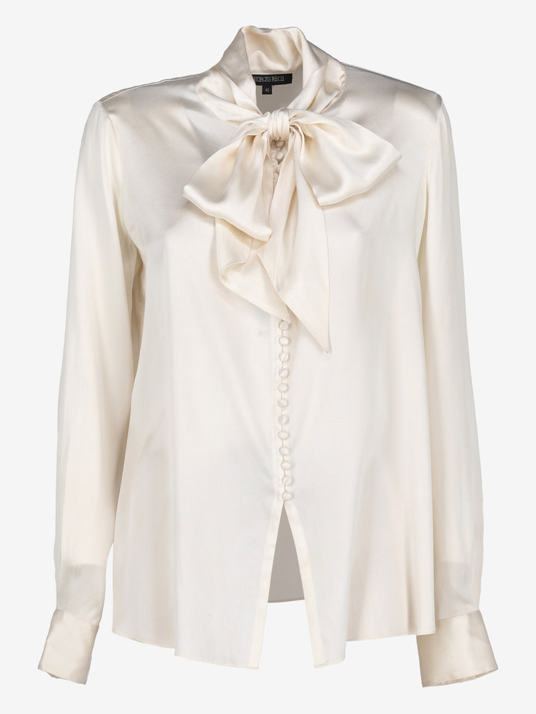 Vintage Lightweight Shirt with Convertible Scarf Collar W2926.23  Vintage 