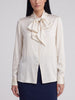 Vintage Lightweight Shirt with Convertible Scarf Collar W2926.23  Vintage 