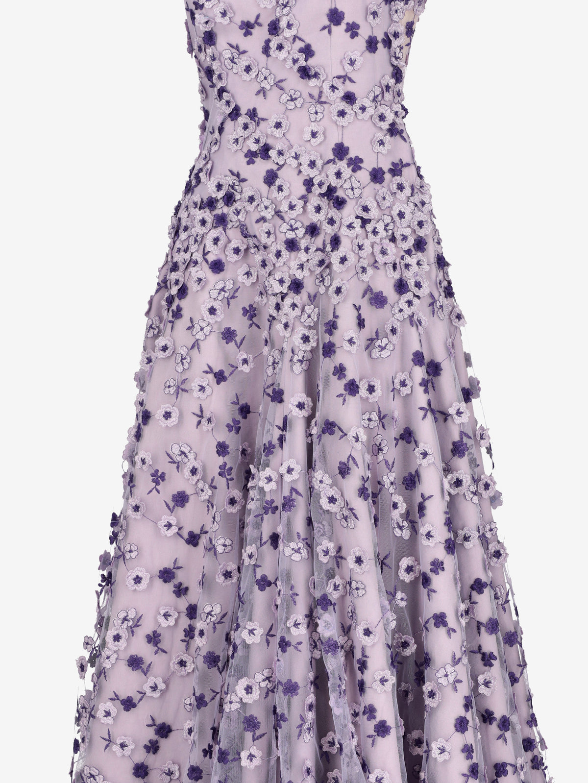 Vintage Purple Tulle & Mikado Elegant Dress W31826.1  Vintage 