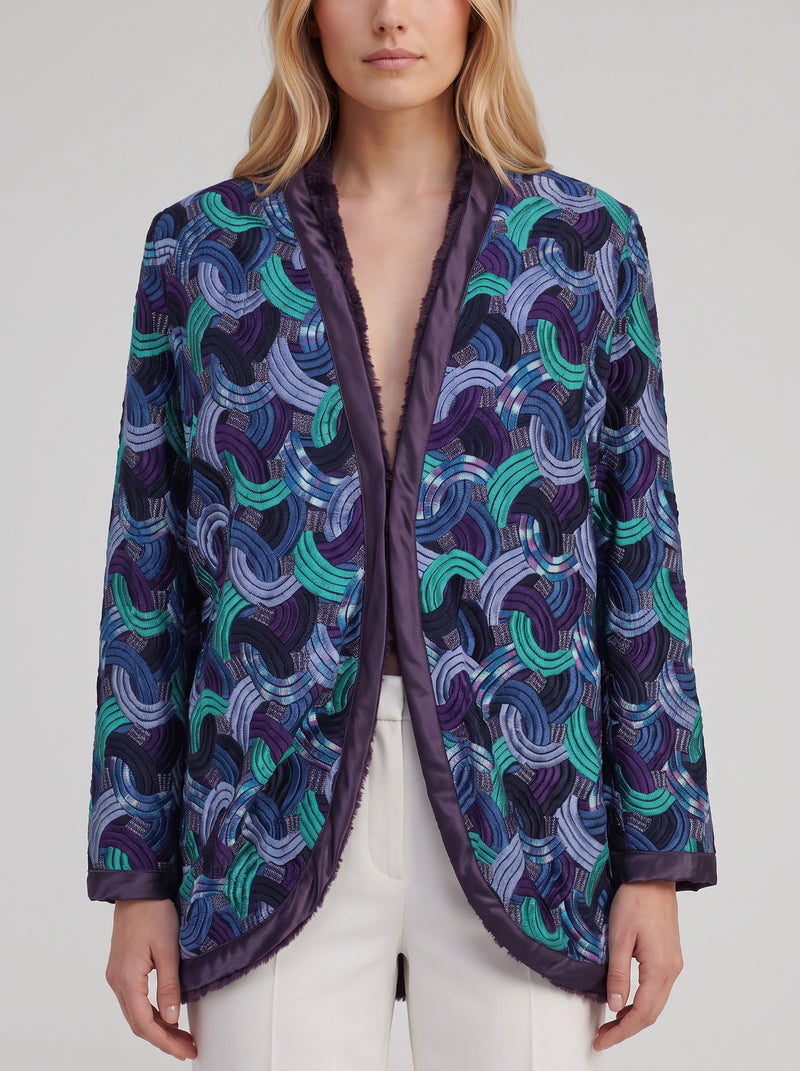 Walter Albini Embroidered Kimono Jacket - Archive Collection AR125  Walter Albini 