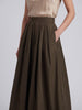 Yves Saint Laurent Voluminous Green Maxi Skirt W2926.26  Yves Saint Laurent 
