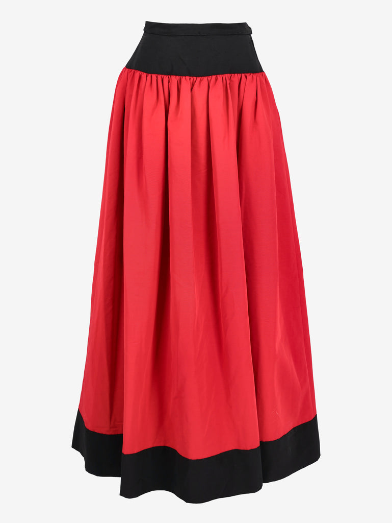 Saint Laurent Red and Black Voluminous Maxi Skirt W2926.27  Yves Saint Laurent 