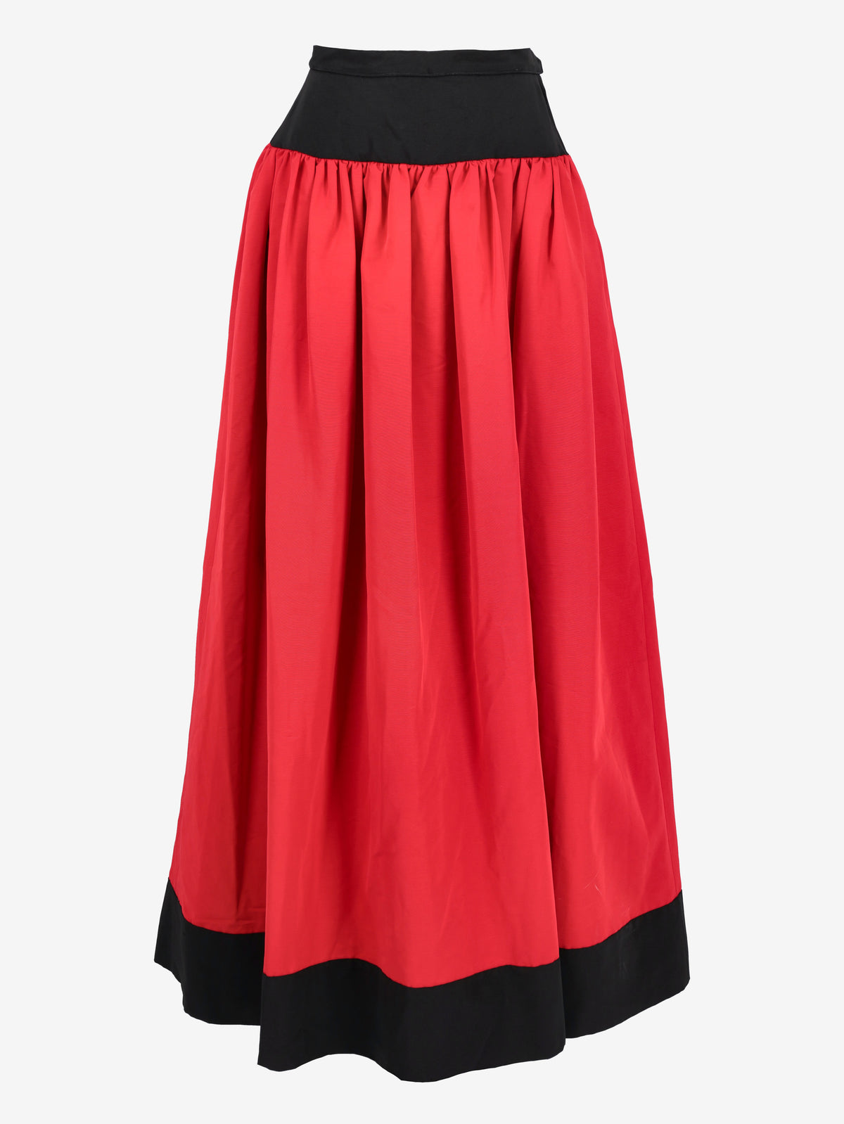 Saint Laurent Red and Black Voluminous Maxi Skirt W2926.27  Yves Saint Laurent 