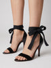 Yves Saint Laurent Rive Gauche D'Orsay Velvet & Leather Ribbon Pumps W2926.50  Yves Saint Laurent 