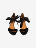 Yves Saint Laurent Rive Gauche D'Orsay Velvet & Leather Ribbon Pumps W2926.50  Yves Saint Laurent 