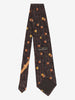 Ermenegildo Zegna Brown Tie with Button Motif MU260921.98  Ermenegildo Zegna 