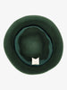 Vintage Green Wool Hat With Bow
