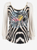 Just Cavalli Zebra Print Shirt W24121253.15  Just Cavalli 