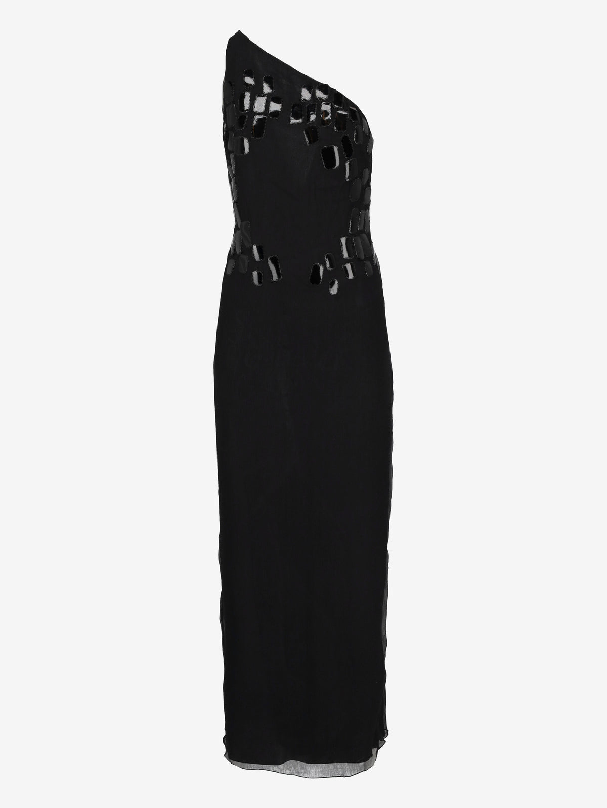 Mondrian Nightgown with Leather Inserts WCV041224.23  Mondrian 