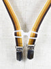 1970s striped thin suspenders in shades of brown W22030635  Vintage 