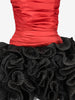 Vintage Red and Black Balloon Draped Mini Dress W27526.16  Vintage 