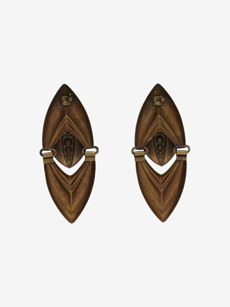 Vintage Long Pointed Earrings W13426.34  Vintage 