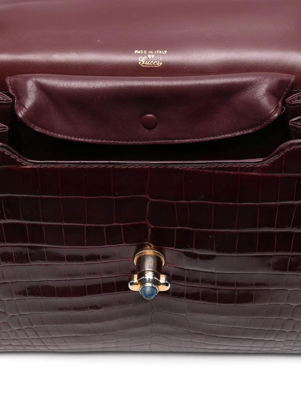 Gucci Crocodile-Embossed Handbag WCV13032025.14  Gucci 