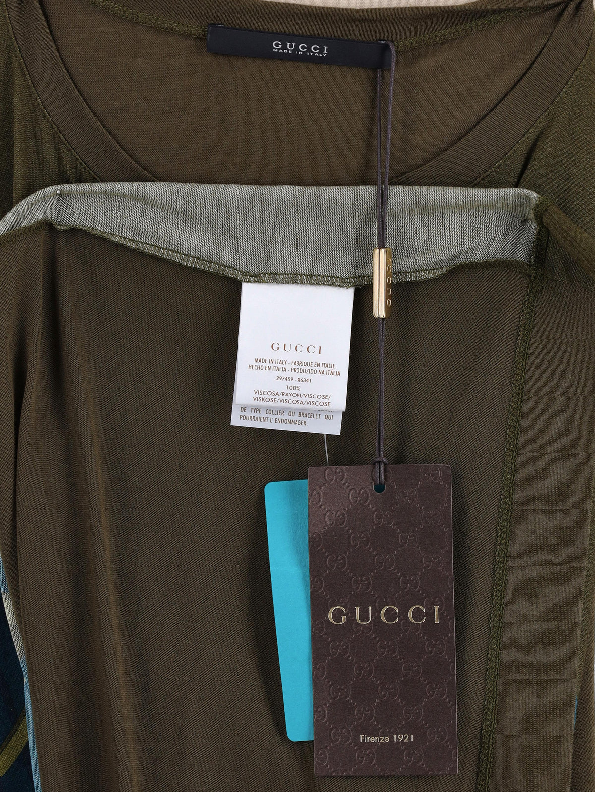 Gucci 图案长款 T 恤