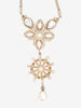 Vintage-Inspired Pearl & Floral Filigree Pendant Necklace W13426.134  Vintage 