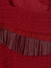 Abito smanicato Y2K Chanel in lana rossa